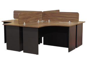 Workstation in Plain Wood