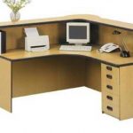 1.6m Reception Counter With Singe Fixed Drawer